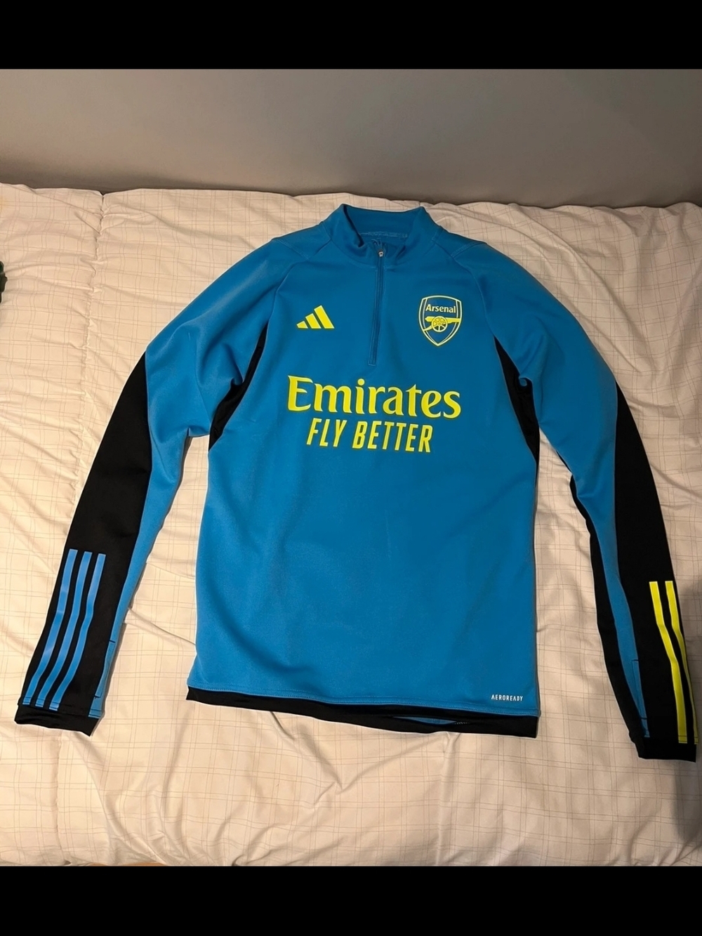 adidas Blue and Yellow Arsenal Training Top
